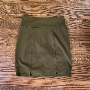 Urban Outfitters Green Mini Skirt